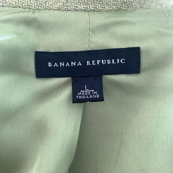 Banana Republic Lime Green Wool Woman’s  Jacket/Blazer - Picture 8 of 8